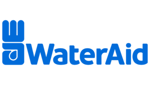 WaterAid blue vertical logo