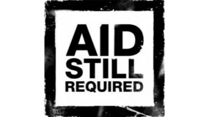 Logo „Hilfe weiterhin benötigt“